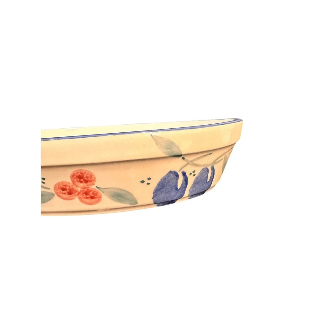 Dansk Frutero Fruit Oval‎ Serving Platter Casserole Stoneware Portugal 13.5 Inch